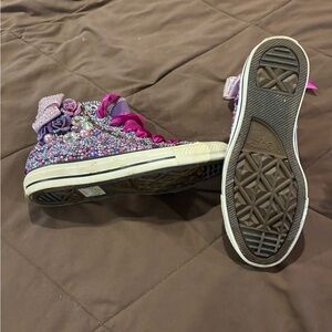 Women’s Glitter High-Top converse Sneakers made by me .made to order